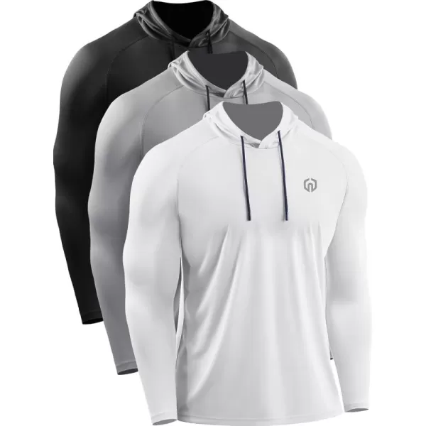 (Upf 50+) Black/Grey/White,3 Pack