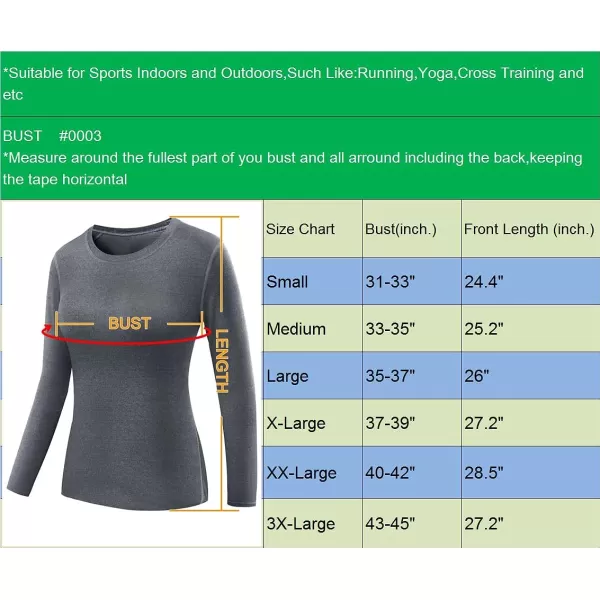 NELEUS Women's 3 Pack Athletic Compression Long Sleeve T Shirt Dry Fit