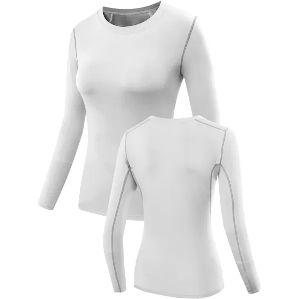 NELEUS Women's 3 Pack Athletic Compression Long Sleeve T Shirt Dry Fit