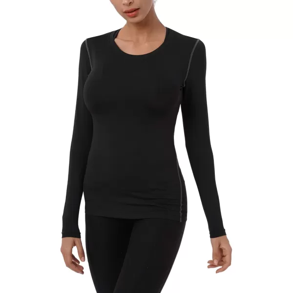 NELEUS Women's 3 Pack Athletic Compression Long Sleeve T Shirt Dry Fit