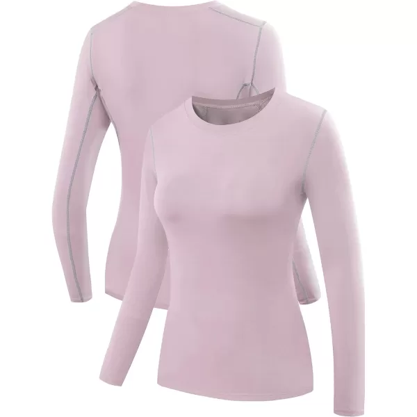 NELEUS Women's 3 Pack Athletic Compression Long Sleeve T Shirt Dry Fit