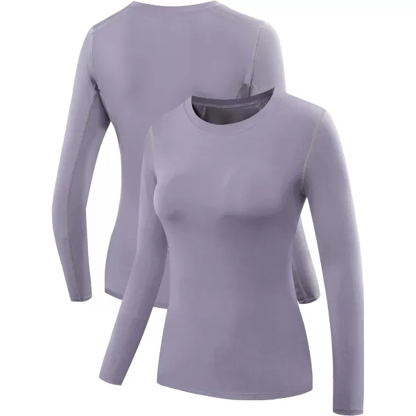 NELEUS Women's 3 Pack Athletic Compression Long Sleeve T Shirt Dry Fit