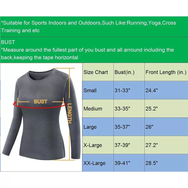NELEUS Women's 3 Pack Athletic Compression Long Sleeve T Shirt Dry Fit