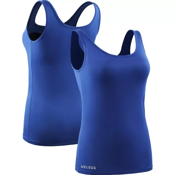 NELEUS Women's 3 Pack Athletic Compression Tank Top with Sport Bra Running Shirt