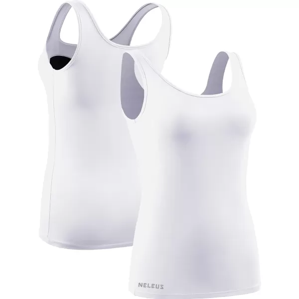 NELEUS Women's 3 Pack Athletic Compression Tank Top with Sport Bra Running Shirt