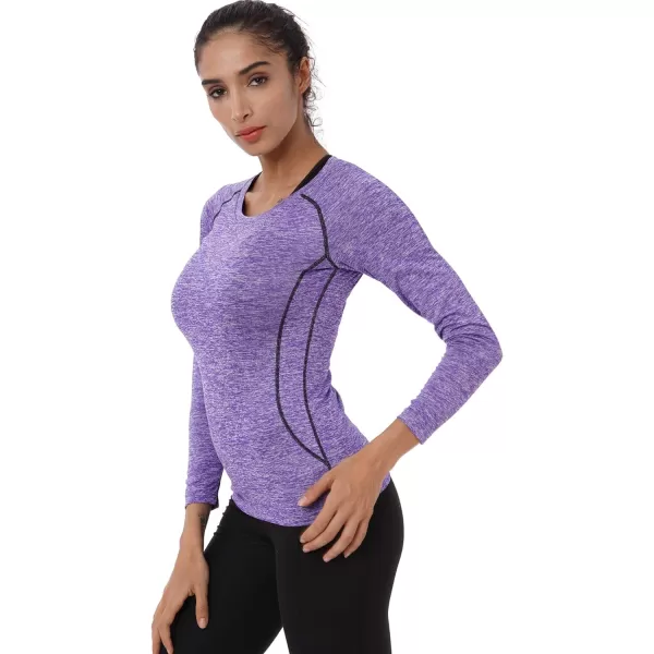 NELEUS Women's 3 Pack Compression Shirts Long Sleeve Yoga Athletic Running T Shirt