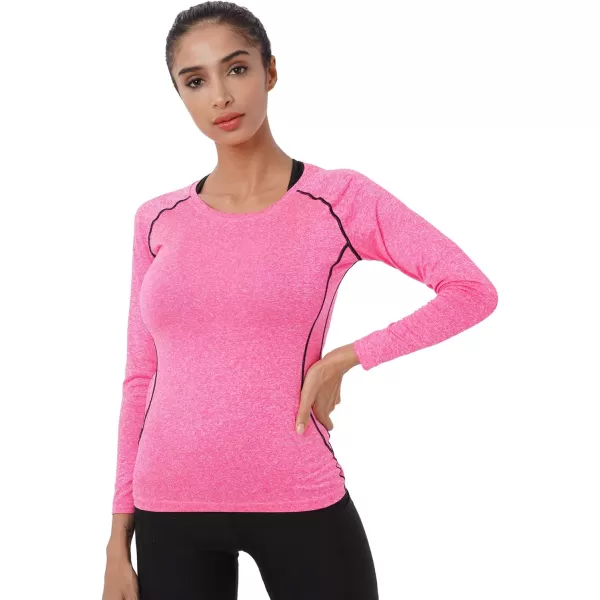 NELEUS Women's 3 Pack Compression Shirts Long Sleeve Yoga Athletic Running T Shirt