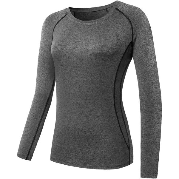 NELEUS Women's 3 Pack Compression Shirts Long Sleeve Yoga Athletic Running T Shirt