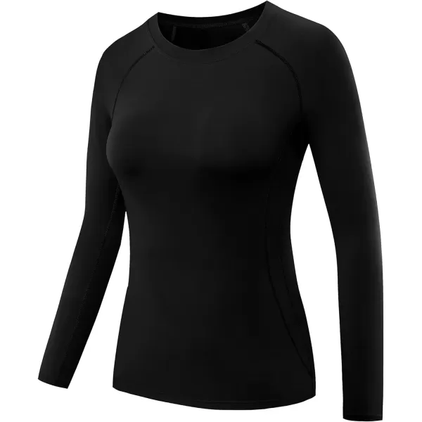 NELEUS Women's 3 Pack Compression Shirts Long Sleeve Yoga Athletic Running T Shirt