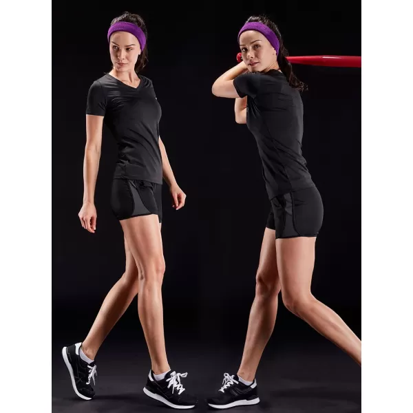 NELEUS Women's 3 Pack Compression Workout Athletic Shirt