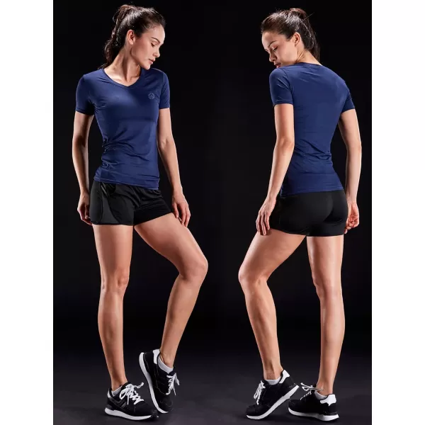 NELEUS Women's 3 Pack Compression Workout Athletic Shirt