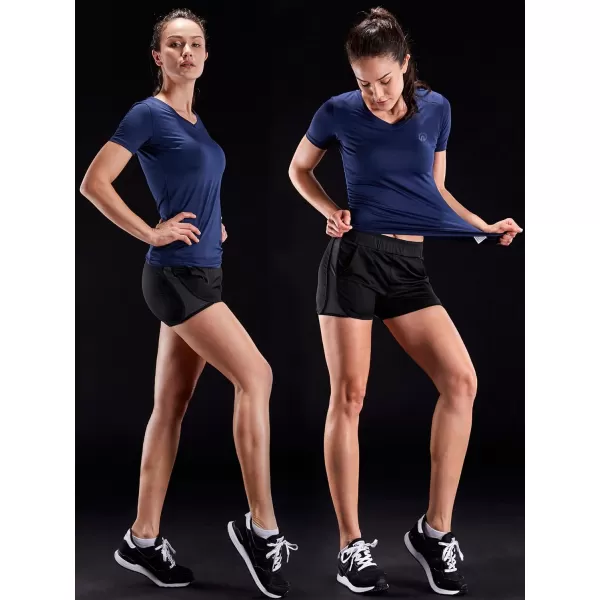 NELEUS Women's 3 Pack Compression Workout Athletic Shirt