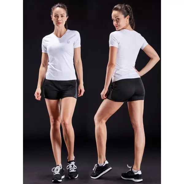 NELEUS Women's 3 Pack Compression Workout Athletic Shirt