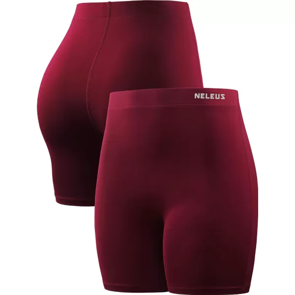 NELEUS Women's 4" Running Short 3 Pack High Waist Yoga Shorts