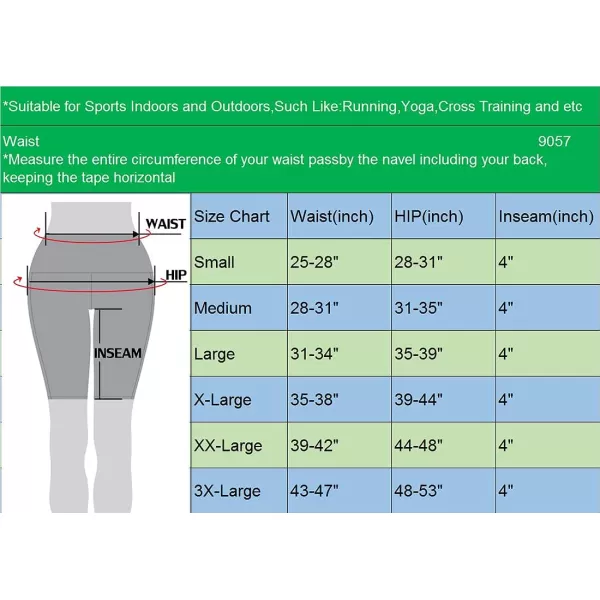 NELEUS Women's 4" Running Short 3 Pack High Waist Yoga Shorts