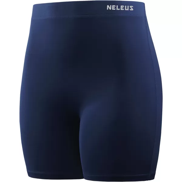 NELEUS Women's 4" Running Short 3 Pack High Waist Yoga Shorts