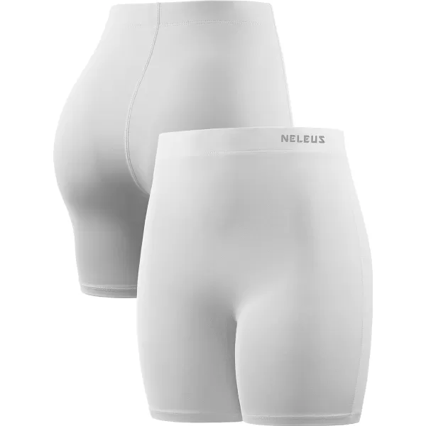 NELEUS Women's 4" Running Short 3 Pack High Waist Yoga Shorts