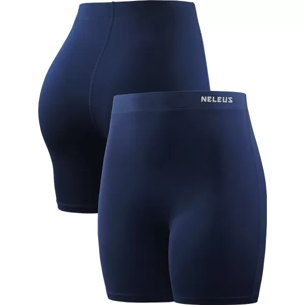 NELEUS Women's 4" Running Short 3 Pack High Waist Yoga Shorts