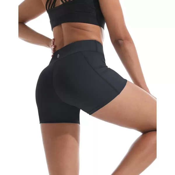 NELEUS Women's 4" Running Short 3 Pack High Waist Yoga Shorts