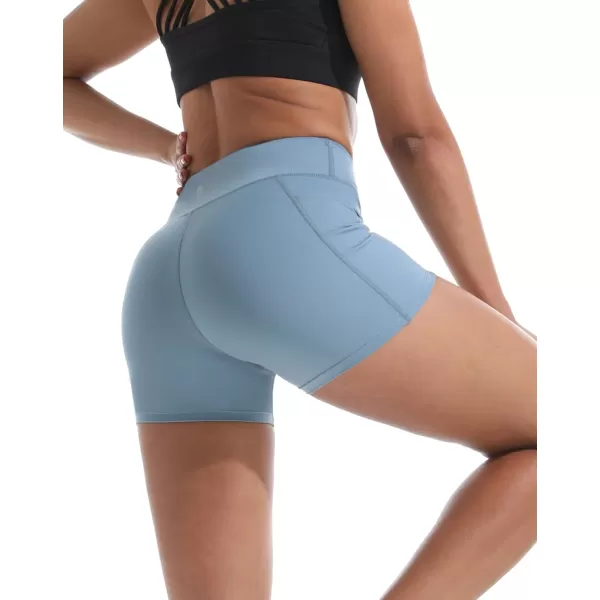 NELEUS Women's 4" Running Short 3 Pack High Waist Yoga Shorts