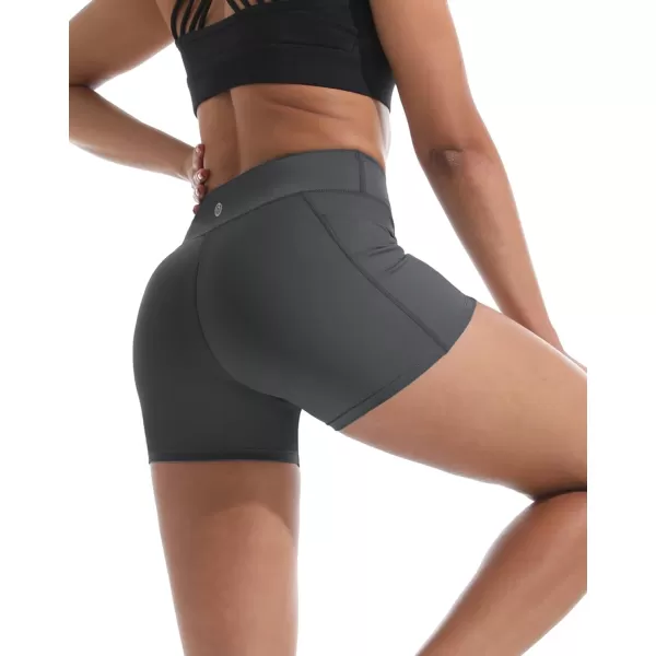 NELEUS Women's 4" Running Short 3 Pack High Waist Yoga Shorts