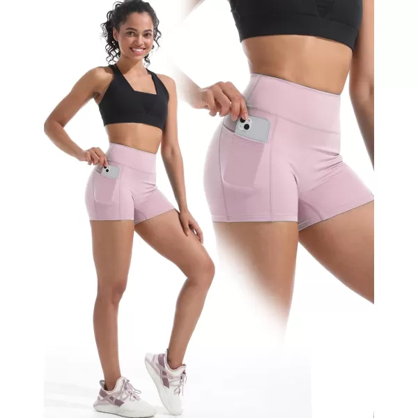 NELEUS Women's 4" Running Short 3 Pack High Waist Yoga Shorts