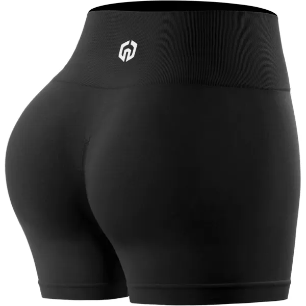 NELEUS Women's 4" Running Short 3 Pack High Waist Yoga Shorts