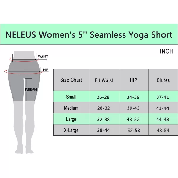 NELEUS Women's 4" Running Short 3 Pack High Waist Yoga Shorts