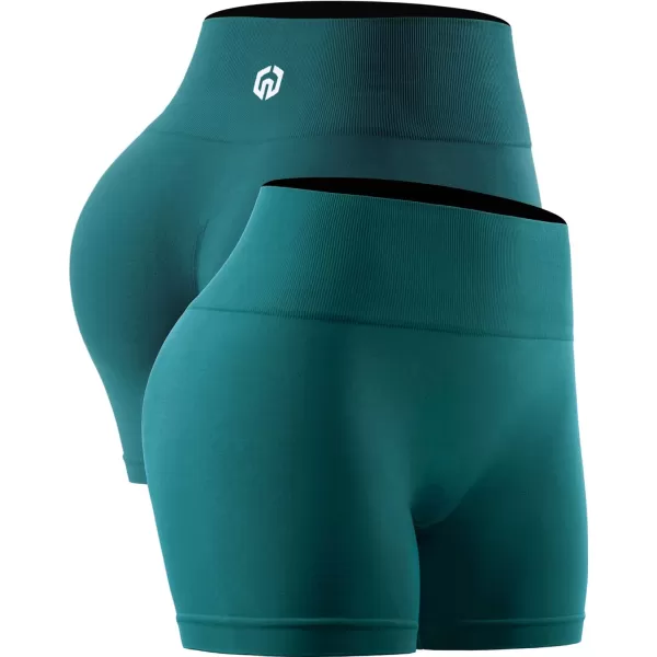 NELEUS Women's 4" Running Short 3 Pack High Waist Yoga Shorts