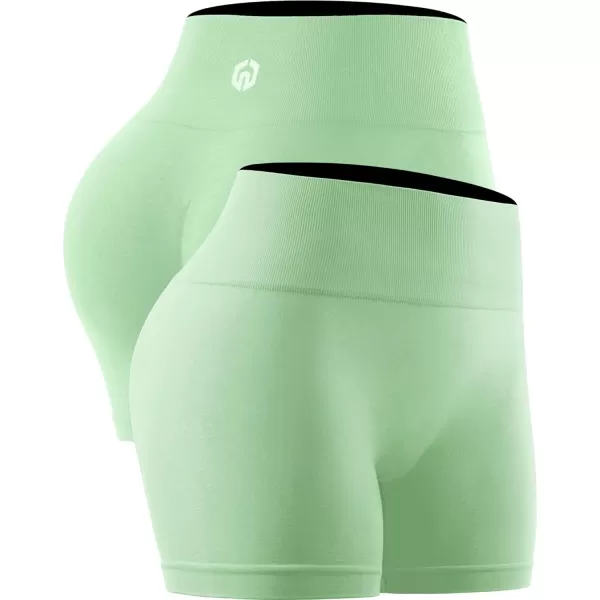 NELEUS Women's 4" Running Short 3 Pack High Waist Yoga Shorts
