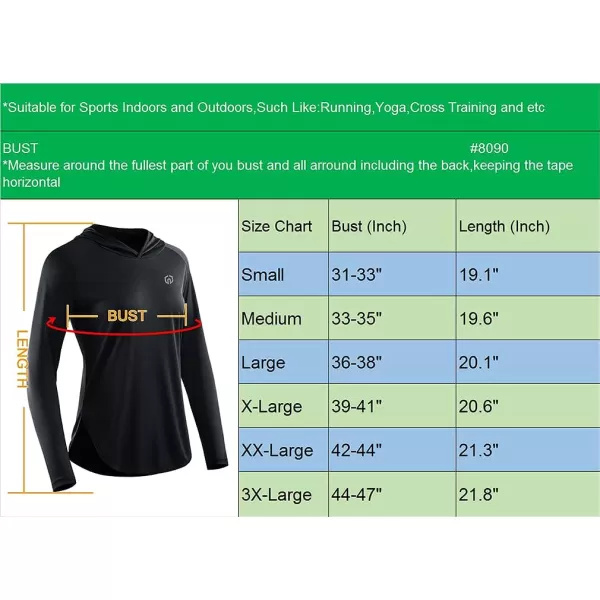 NELEUS Women's Athletic Sweatshirts Long Sleeve Running Shirts Workout Pullover Hoodies