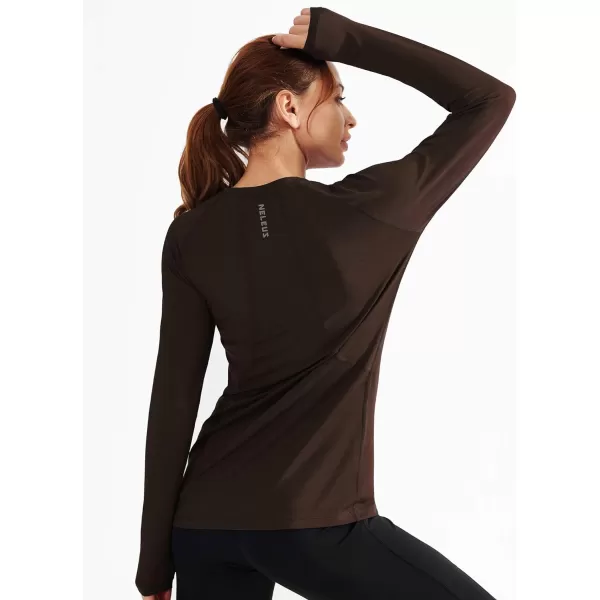 NELEUS Women's Dry Fit Workout Running Long Sleeve Shirt