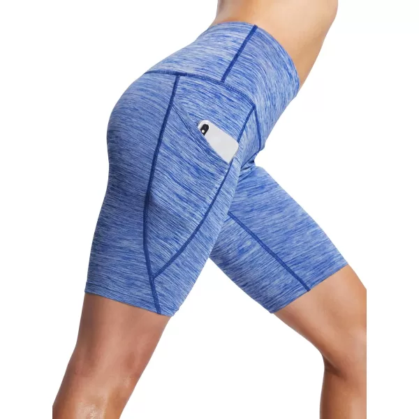 NELEUS Women's High Waist Yoga Shorts Tummy Control Workout Running Compression Shorts with Pocket