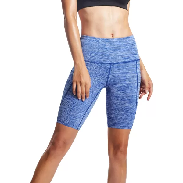 NELEUS Women's High Waist Yoga Shorts Tummy Control Workout Running Compression Shorts with Pocket
