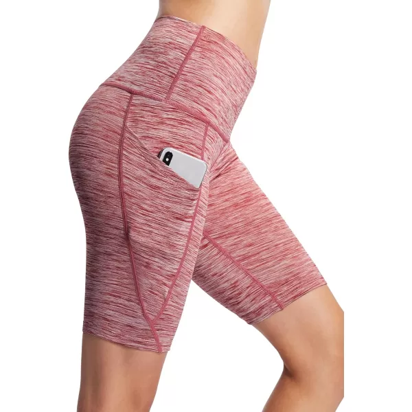 NELEUS Women's High Waist Yoga Shorts Tummy Control Workout Running Compression Shorts with Pocket