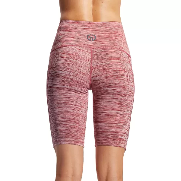 NELEUS Women's High Waist Yoga Shorts Tummy Control Workout Running Compression Shorts with Pocket