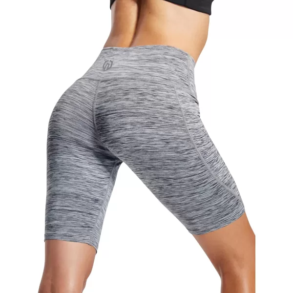 NELEUS Women's High Waist Yoga Shorts Tummy Control Workout Running Compression Shorts with Pocket
