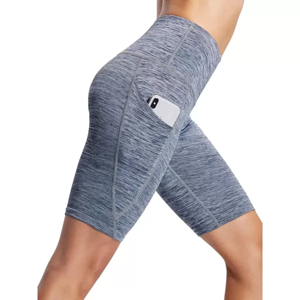 NELEUS Women's High Waist Yoga Shorts Tummy Control Workout Running Compression Shorts with Pocket