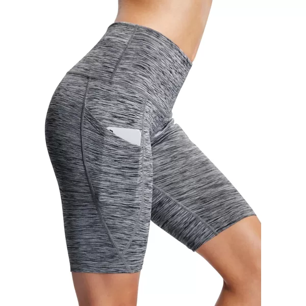 NELEUS Women's High Waist Yoga Shorts Tummy Control Workout Running Compression Shorts with Pocket