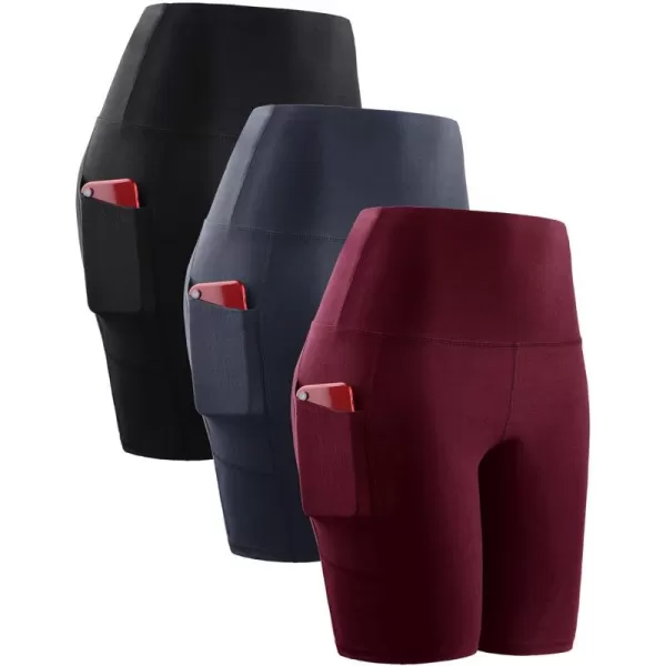 9044# Black/Grey/Red,3 Pack