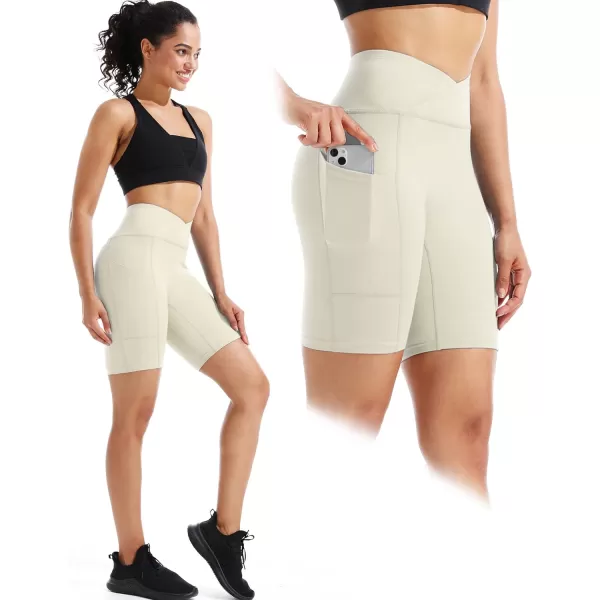 NELEUS Women's High Waist Yoga Shorts Tummy Control Workout Running Compression Shorts with Pocket