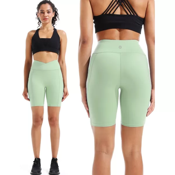 NELEUS Women's High Waist Yoga Shorts Tummy Control Workout Running Compression Shorts with Pocket