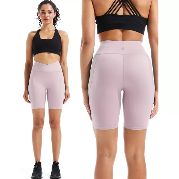 NELEUS Women's High Waist Yoga Shorts Tummy Control Workout Running Compression Shorts with Pocket