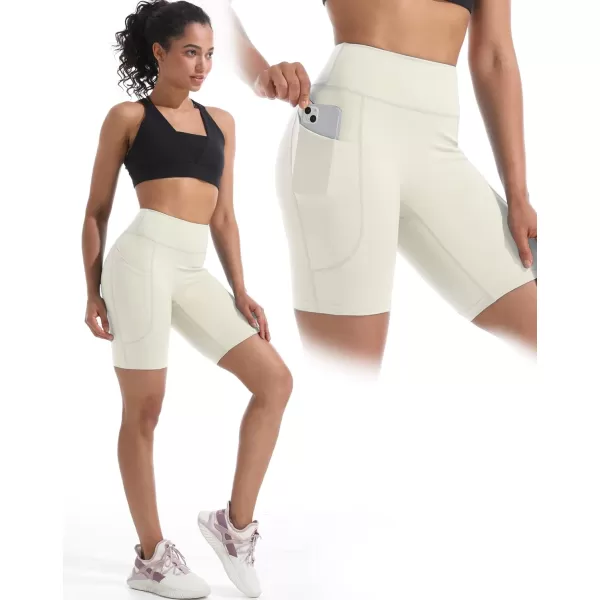 NELEUS Women's High Waist Yoga Shorts Tummy Control Workout Running Compression Shorts with Pocket