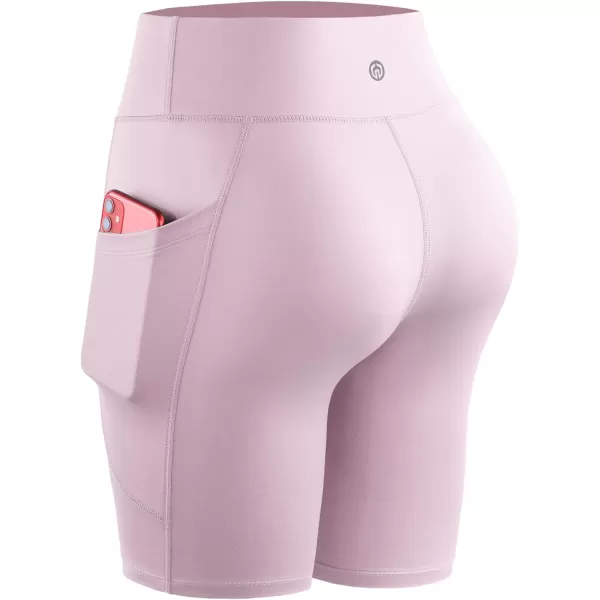NELEUS Women's High Waist Yoga Shorts Tummy Control Workout Running Compression Shorts with Pocket