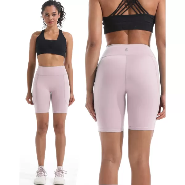 NELEUS Women's High Waist Yoga Shorts Tummy Control Workout Running Compression Shorts with Pocket