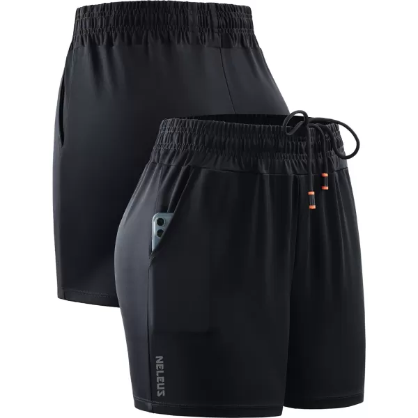 NELEUS Women's Lightweight Running Shorts Workout Athletic Short for Yoga with Pocket