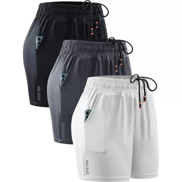 NELEUS Women's Lightweight Running Shorts Workout Athletic Short for Yoga with Pocket