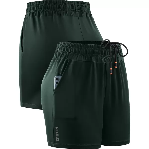NELEUS Women's Lightweight Running Shorts Workout Athletic Short for Yoga with Pocket