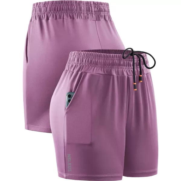 NELEUS Women's Lightweight Running Shorts Workout Athletic Short for Yoga with Pocket